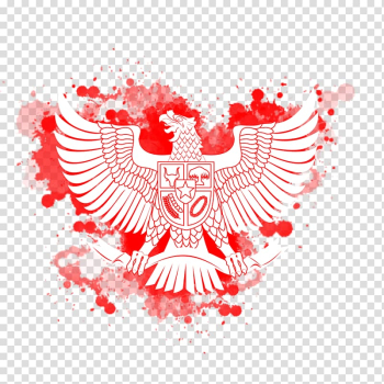 Red and white eagle logo illustration, Proclamation of Indonesian Independence Frames Indian Independence Day, indonesia map transparent background PNG clipart
