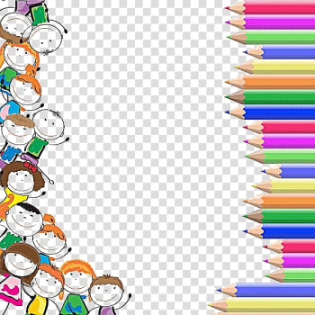 Assorted-color pencil art, Colored pencil Crayon Animation, Colored pencils transparent background PNG clipart