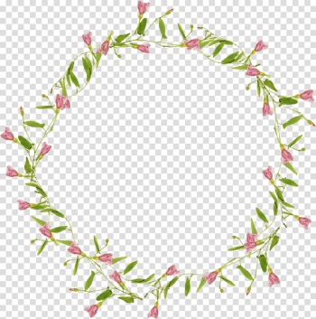 Red petaled flowers wreath illustration, Flower Circle Purple , Purple flower vine border transparent background PNG clipart