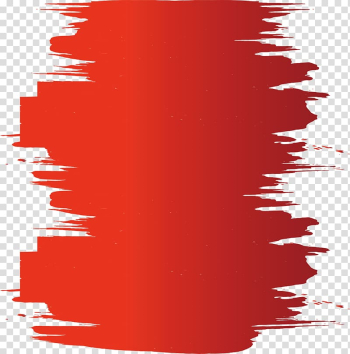 Red paint , Paintbrush, Red paint brush transparent background PNG clipart