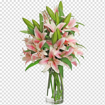 Lilium candidum Flower bouquet Lilium Stargazer Gift, Lily Bouquet transparent background PNG clipart