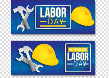 Labor Day Labour Day Euclidean International Workers Day, Labor Day banner with helmet and tools transparent background PNG clipart