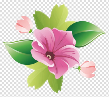 Floral design Flower Garland Wreath Pink, Delicate floral decorative greenery transparent background PNG clipart