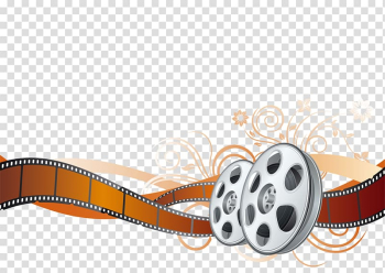 Film strip , Film Cinema , color film reel movie transparent background PNG clipart
