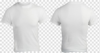 White crew-neck t-shirt, T-shirt White Clothing, White T-shirt transparent background PNG clipart