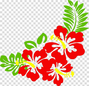 Free content , Hibiscus Frame transparent background PNG clipart