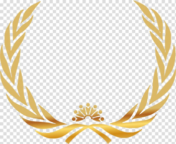 Gold ribbon template, United Nations Headquarters Model United Nations Convention, The golden rice plant transparent background PNG clipart