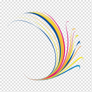 Multicolored , Line Graphic design Curve, Science and Technology transparent background PNG clipart