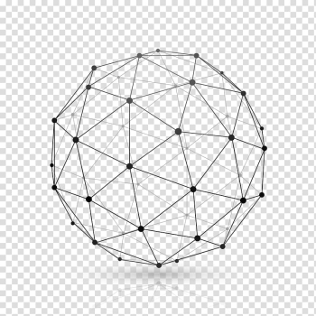 Black and gray ball illustration, Globe Website wireframe Sphere Wire-frame model, Euclidean transparent background PNG clipart