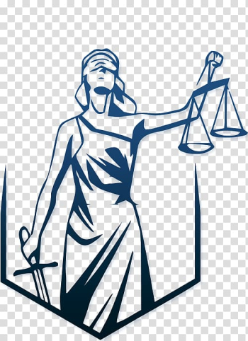 Lady Justice illustration, Lady Justice , dividing line transparent background PNG clipart