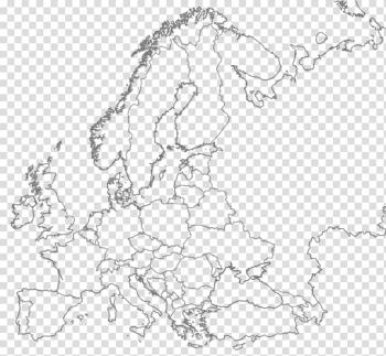 Europe Blank map World map Mapa polityczna, europe and the united states frame transparent background PNG clipart