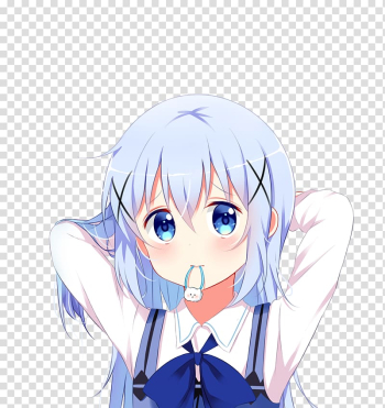 Is the Order a Rabbit? Anime Kemono Friends Chino cloth Manga, Anime transparent background PNG clipart