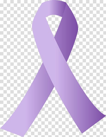 Awareness ribbon Cancer Purple , ribbon transparent background PNG clipart