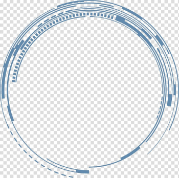 Round gray illustration, Science Fiction , Blue line circle transparent background PNG clipart