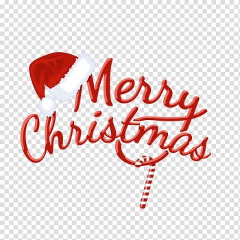 Merry Christmas logo, Christmas Logo, Merry Christmas,Fonts,Christmas hats,Decorative Fonts transparent background PNG clipart