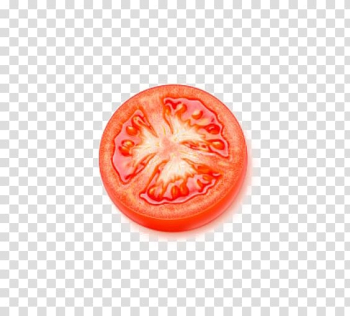 Slice of tomato illustration, Tomato juice Cherry tomato Vegetable , Tomato slice transparent background PNG clipart