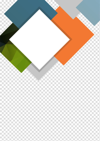 White, orange, blue ,and green box logo art work, Business Flyer Computer file, Border Business transparent background PNG clipart