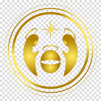 Christmas Euclidean Nativity of Jesus, Golden light of Jesus on Christmas Day transparent background PNG clipart