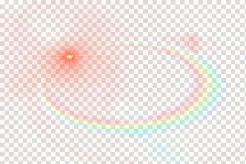 Multicolored rainbow, Circle Pattern, Rainbow light effect ring star effect elements transparent background PNG clipart