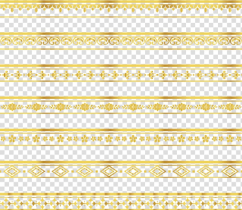 Yellow Angle Pattern, Delicate gold lace border, gold curtain print illustration transparent background PNG clipart