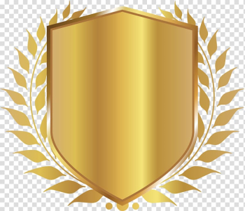 Logo Wedding Price Service, Golden Shield Badge, gold shield transparent background PNG clipart