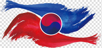 Red and blue Pepsi logo, Flag of South Korea National Liberation Day of Korea Korean independence movement, Korean Independence Day material transparent background PNG clipart