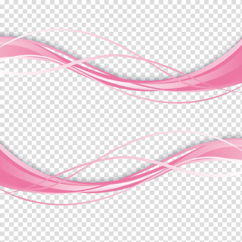 Wave Euclidean Curve, Pink wave curve , pink abstract illustration transparent background PNG clipart