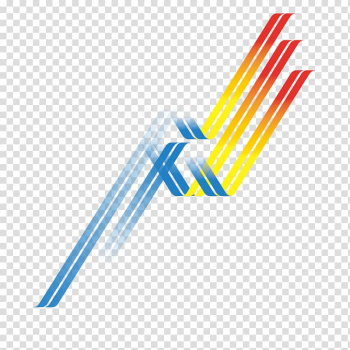 Blue, yellow, and red logo, Line Curve, Wavy lines transparent background PNG clipart
