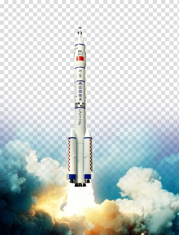 White space shuttle, Jiuquan Satellite Launch Center Tianzhou 1 Shenzhou 10 Spacecraft, China Aerospace Science and Technology Space rocket cosmic diagram transparent background PNG clipart