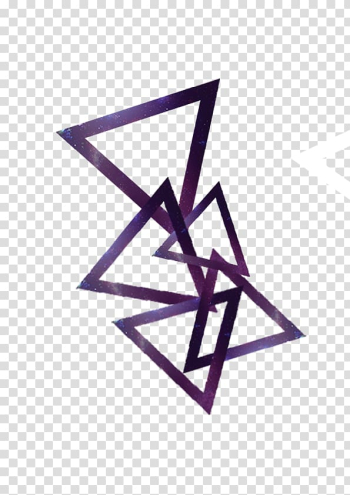 Purple frame , Triangle , Floating triangle transparent background PNG clipart