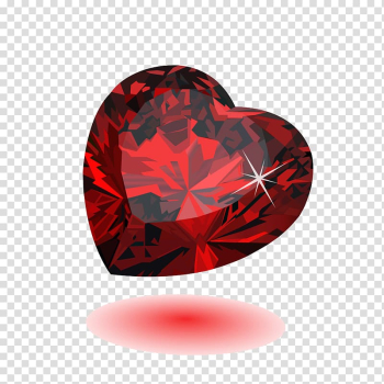 Heart Red, ruby transparent background PNG clipart