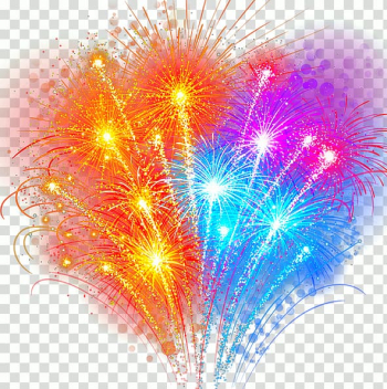 Fireworks display , Adobe Fireworks Channel, Color gorgeous fireworks free deduction transparent background PNG clipart