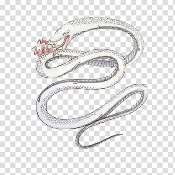 Legend of the White Snake Serpent Leifeng Pagoda, White snake with beads transparent background PNG clipart