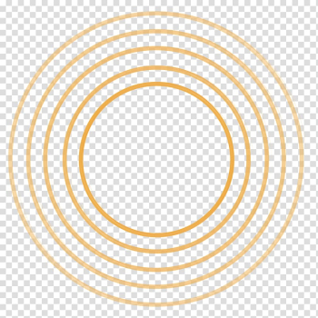 Round orange icon, Acoustic wave Euclidean Wave Circle, Abstract sound wave material transparent background PNG clipart