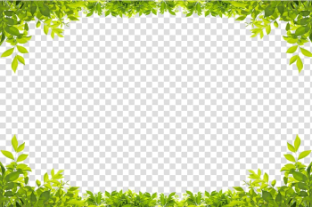 Leaf Green , Green leaves border, low-angle of green leaf plant transparent background PNG clipart