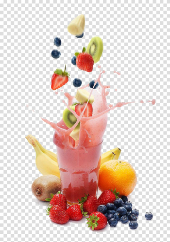 Smoothie Milkshake Health shake Weight loss Dieting, fruit juice, strawberries and black berries transparent background PNG clipart