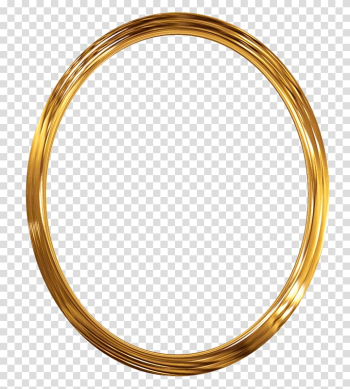 Round gold-colored frame illustration, Ring, A golden ring transparent background PNG clipart