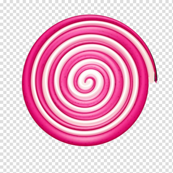Pink and white twirl illustration, Lollipop Candy cane Ribbon candy, Round swirl lollipop background transparent background PNG clipart