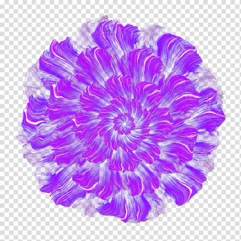 Purple Flower Thumbnail, Hand-painted purple light effect flower effects deduction transparent background PNG clipart