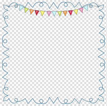 Birthday cake Wedding invitation , Happy BirthdayFrame , multicolored banner illustration transparent background PNG clipart