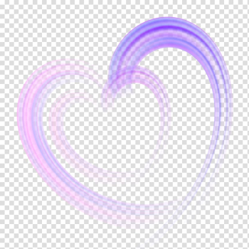 Purple and pink heart illustration, Light Heart Euclidean Shape, Heart-shaped transparent background PNG clipart