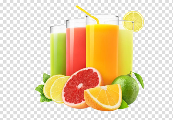 Juice fasting Clementine Lemon Fruit, All kinds of juice transparent background PNG clipart
