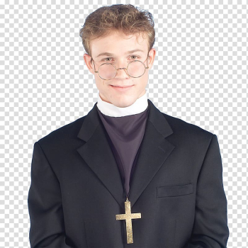 Robe Amazon.com Clerical collar Costume Priest, priest transparent background PNG clipart