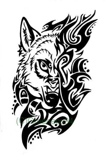 Gray wolf Tattoo artist Tribe, Heart With Banner Tattoo Designs transparent background PNG clipart