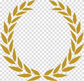 Gold leaf logo, Laurel wreath Bay Laurel Gold , Small Wreath transparent background PNG clipart
