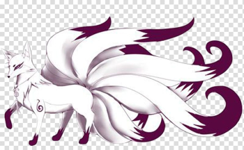 Huli jing Nine-tailed fox Classic of Mountains and Seas East Asia, White nine tail fox transparent background PNG clipart