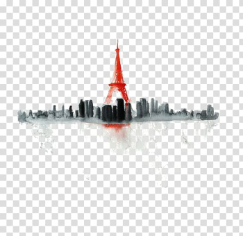 Eiffel Tower Watercolor painting Drawing, Paris transparent background PNG clipart