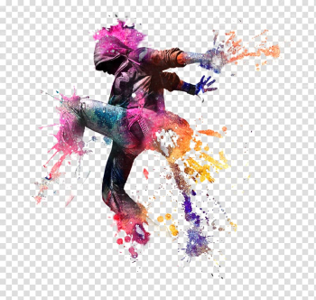 Man dancing watercolor wrapped canvas, Dance Poster, Dancer transparent background PNG clipart