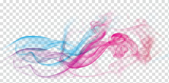 Pink and blue smokes, Red Dream Smoke Curve Effect Element transparent background PNG clipart