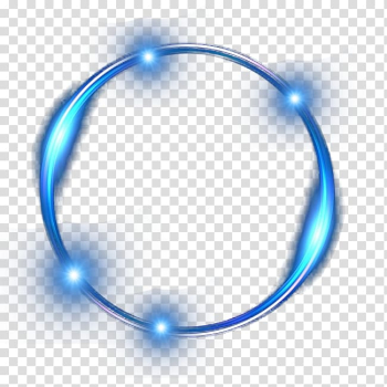 Blue circle , Blue ring light effect transparent background PNG clipart